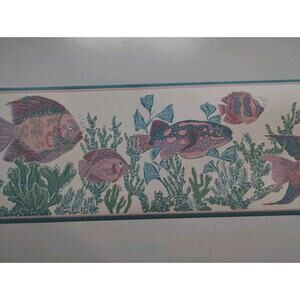 York Wallpaper Border 7" Fish Under Water - Nautical - Ocean Theme - 5 yds